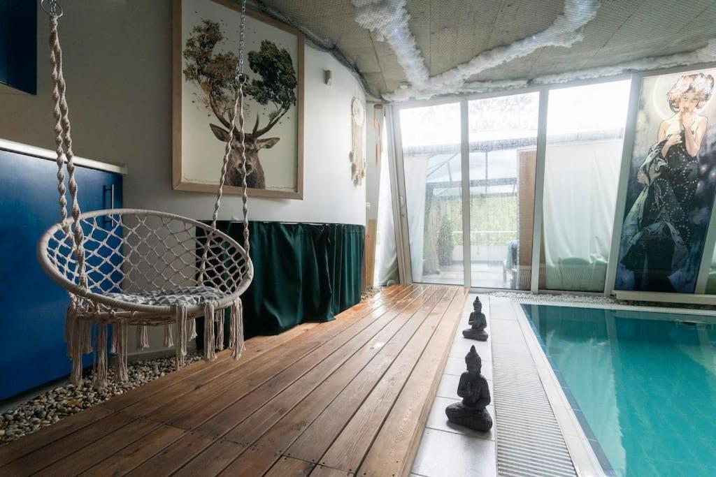 Unique Apartment With Private Pool, Cinema, Spa Praga Exterior foto